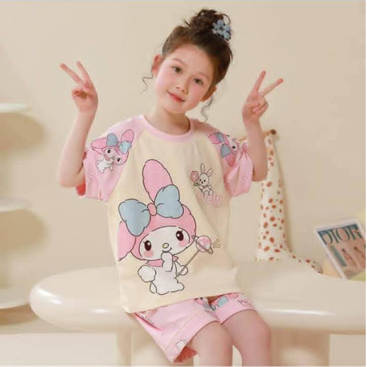 Baby & Kids 2pcs  Printed T-shirt Set (3mths-6yrs)