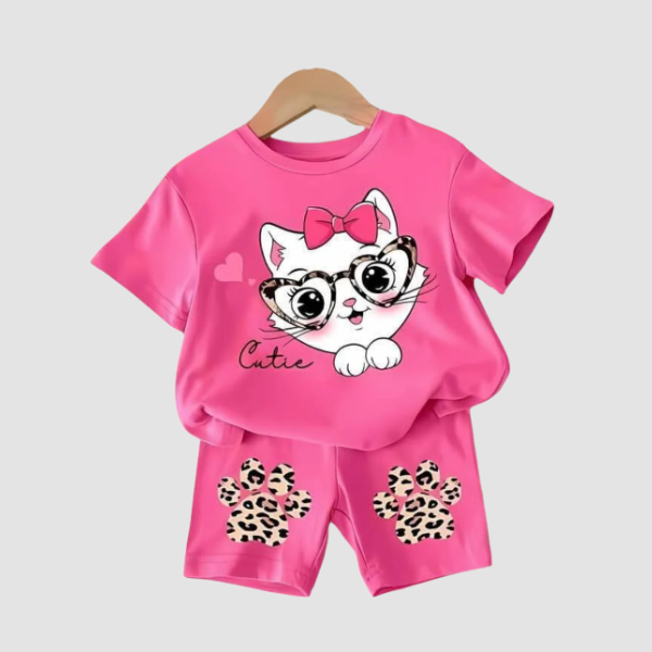 Baby & Kids 2pcs  Printed T-shirt Set (3mths-6yrs)