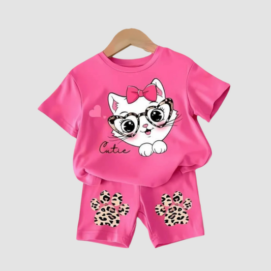 Baby & Kids 2pcs  Printed T-shirt Set (3mths-6yrs)