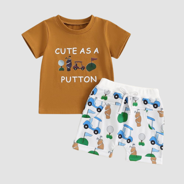 Baby & Kids 2pcs  Printed T-shirt Set (3mths-6yrs)