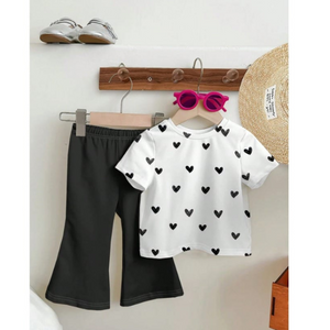 Baby & Kids 2pcs Printed T-shirt & Full Pant (2yrs-12yrs)