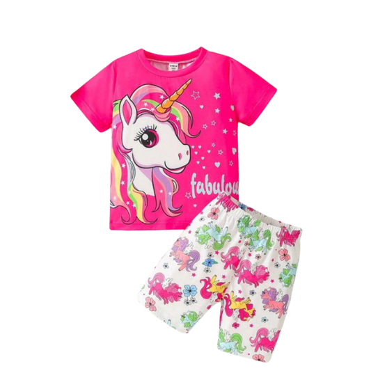 Baby & Kids 2pcs Printed T-shirt Set (3mths 6yrs)