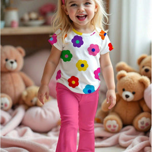 Baby & Kids 2pcs  Printed T-shirt  & Full Pant (1yrs-12yrs)