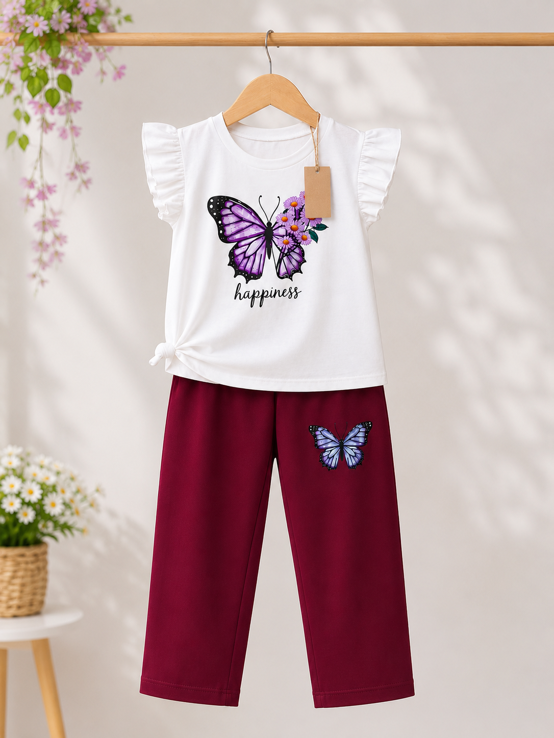 Baby & Kids 2pcs Printed T-shirt & Full Pant (3m-12yrs)