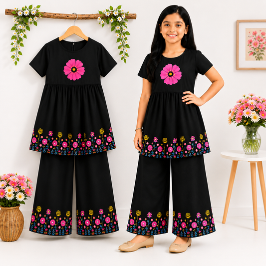 Floral Black Outfit Catalogue Shoot (4yrs -14yrs)