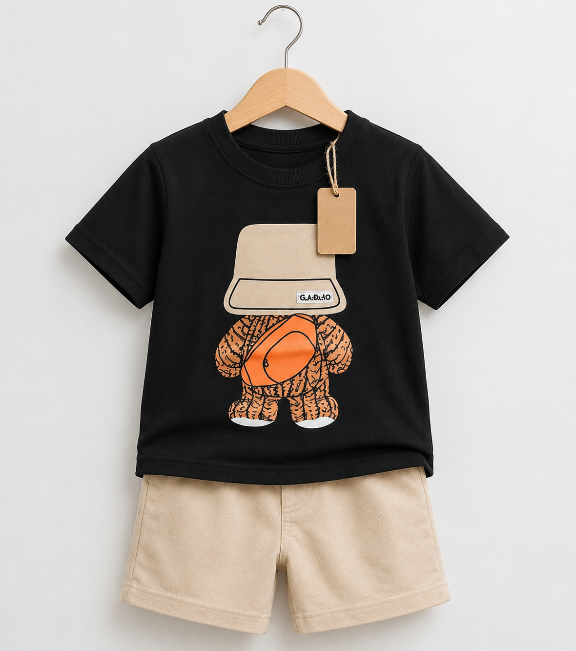 Boys Basketball Bear T-Shirt Shorts Set (3mths-6yrs)