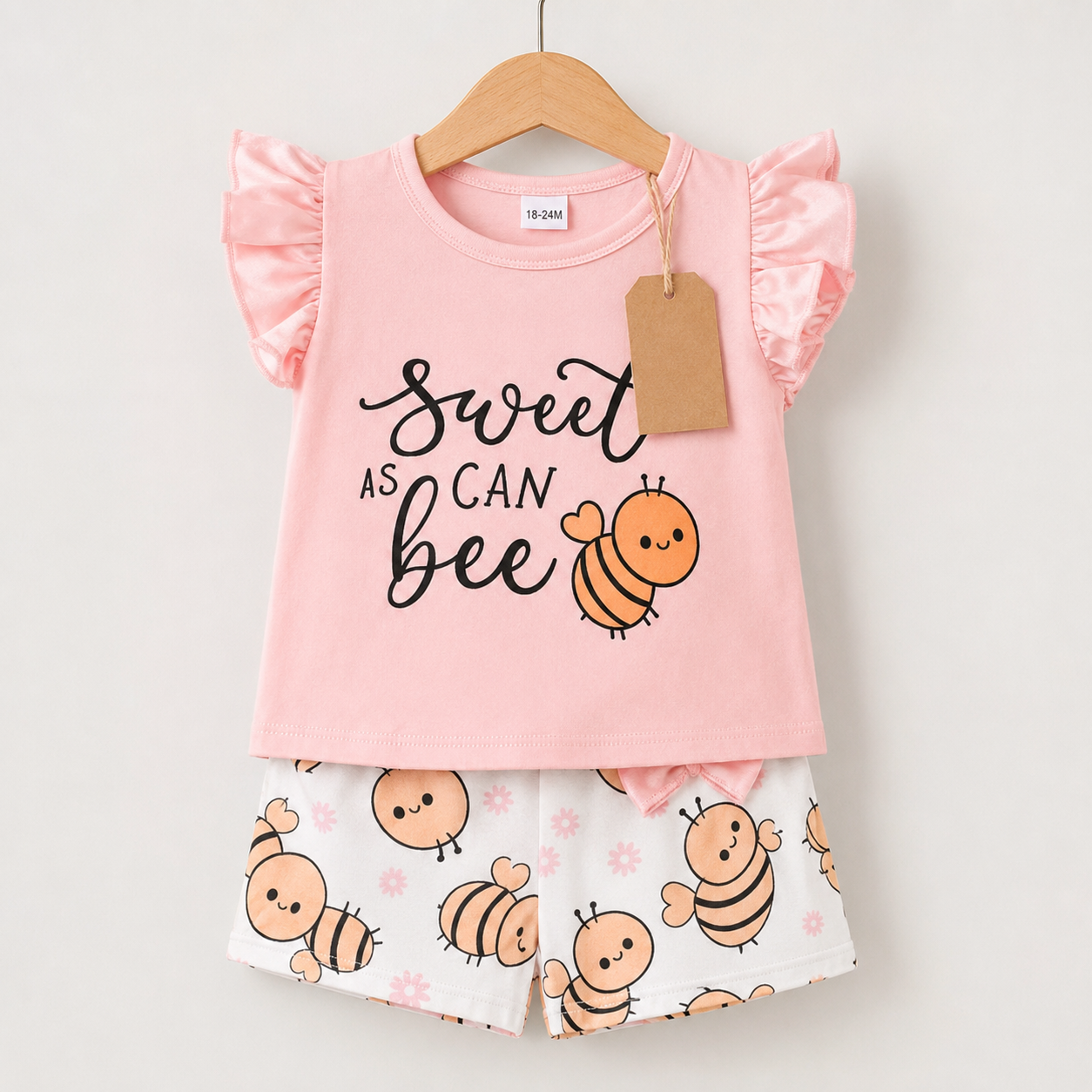 Sweet As Can Bee T-Shirt & Shorts Set (3mths-6yrs)