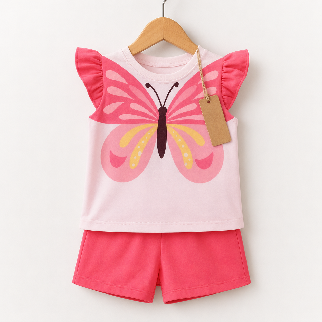 Butterfly Wing T-Shirt & Shorts Set(3mths-6yrs)