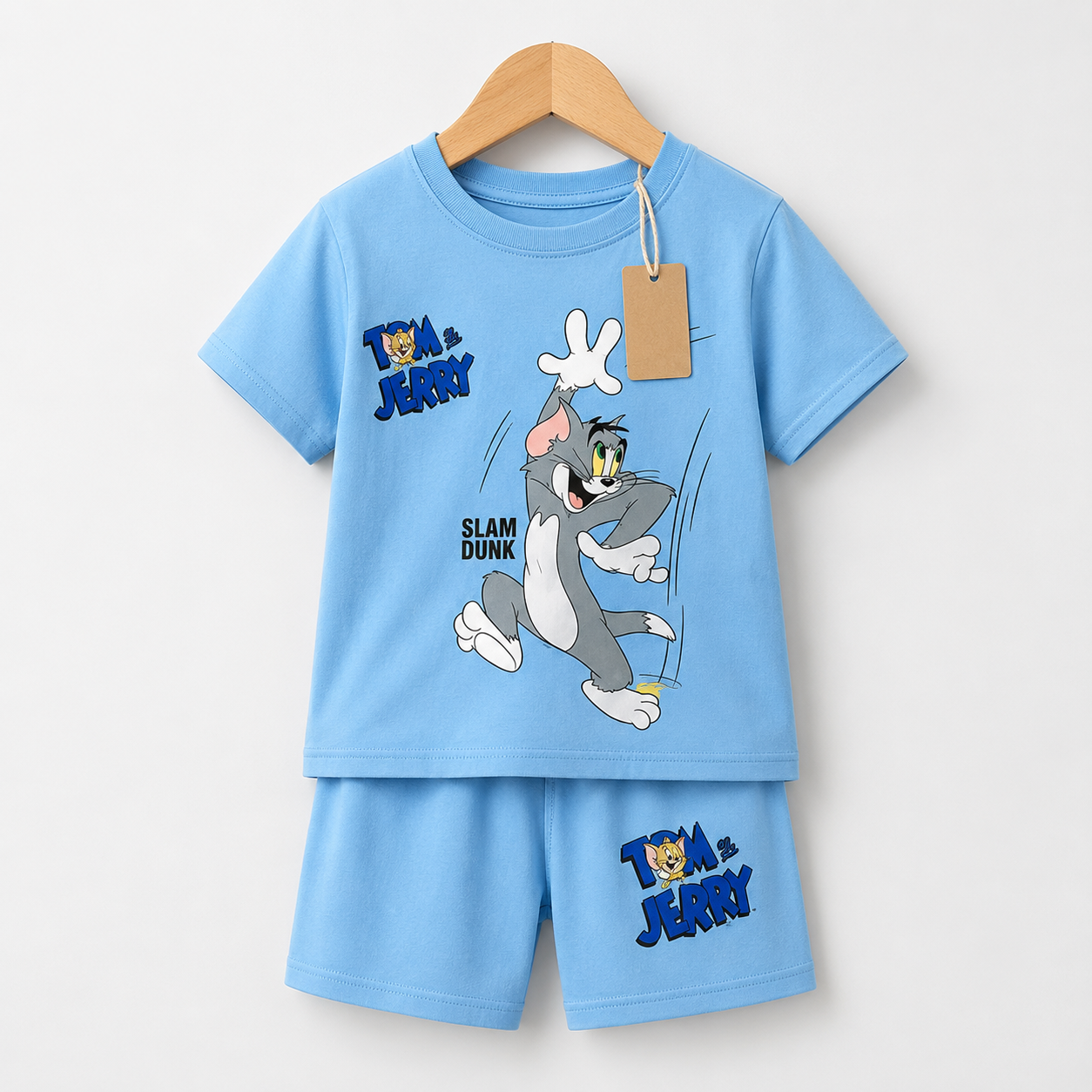 Tom &amp; Jerry Blue T-Shirt & Shorts Set(3mths-6yrs)