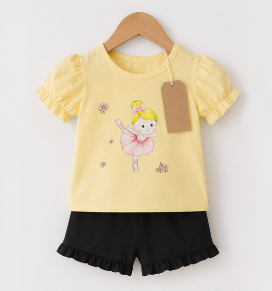 Yellow Bunny Ballerina Set (3mths-6yrs)