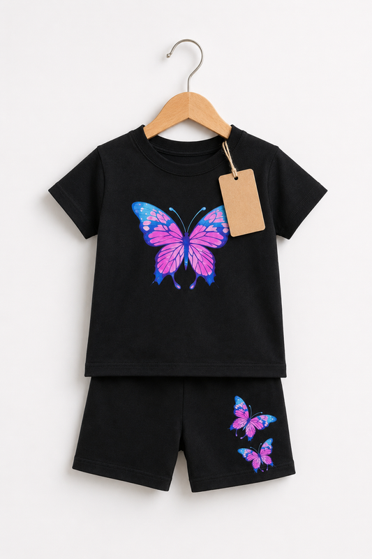 Black Butterfly Kids Set (3mths-6yrs)