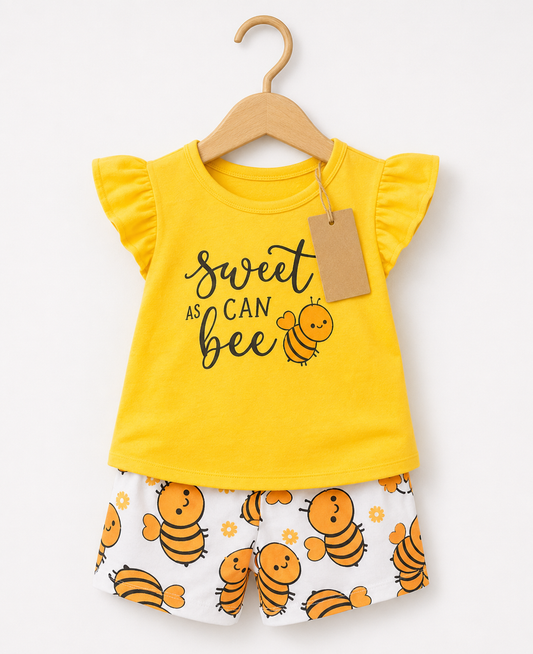 Yellow Bee Girls Set (3mths-6yrs)
