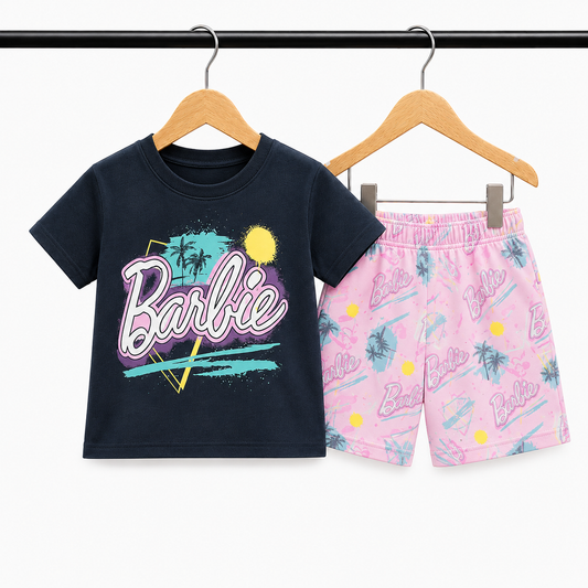 Baby & Kids 2pcs  Printed T-shirt Set (3mths-7yrs)