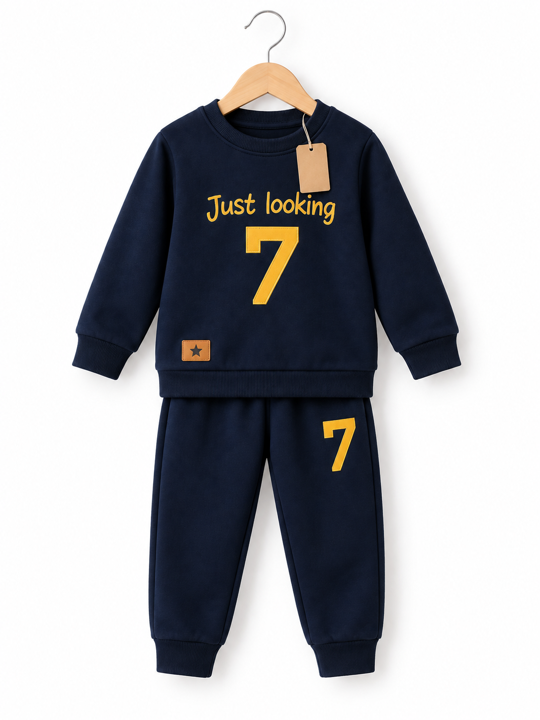 Navy Just Looking Kids’ Sweatshirt Set (3M-8yrs)