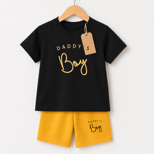 Boys Daddy’s Boy T-Shirt & Shorts Set (3mths-6yrs)