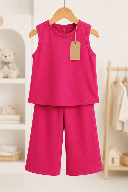 "Girls Top sleeveless &'Pants Set (2yrs-12yrs)