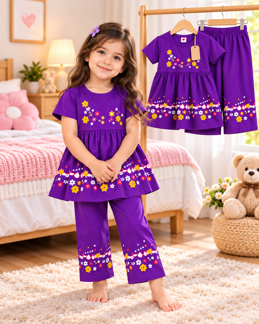 Girls Premium Floral Top & Palazzo Set 🌸  (1yrs -12yrs)