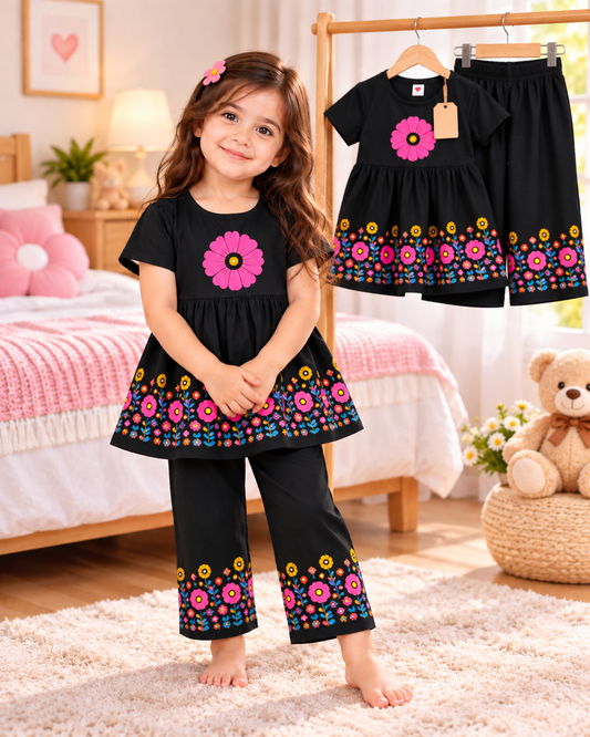 Floral Black Outfit Catalogue Shoot (3yrs -12yrs)