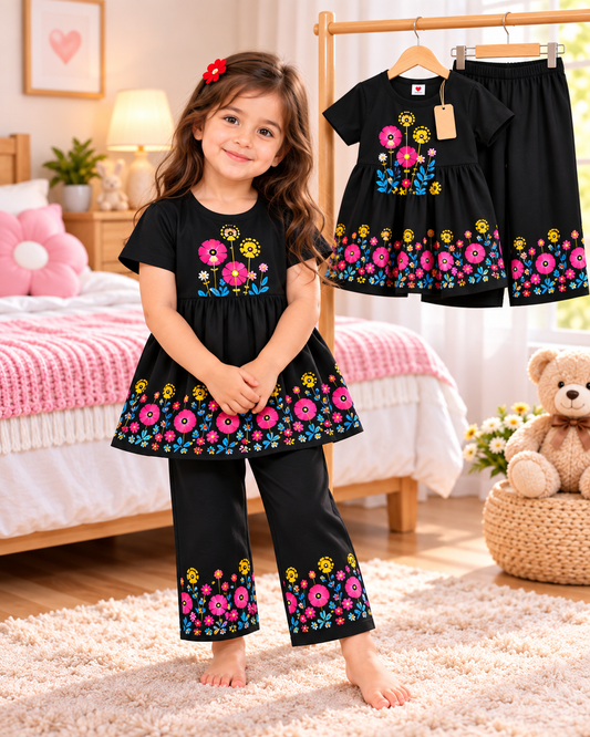 🌸 SL BABY DRESS – Floral Kids Dress Set (1yrs -12yrs)