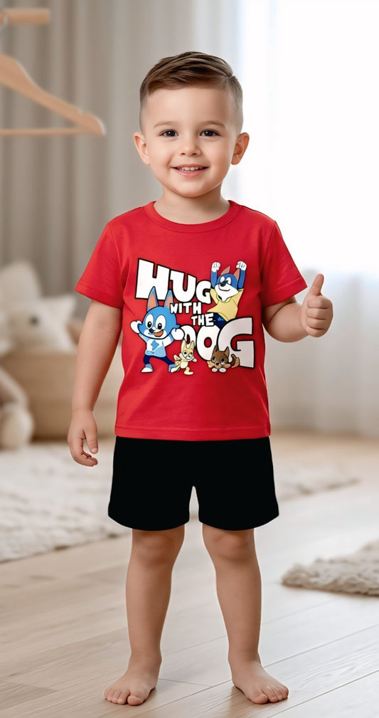 Baby & Kids 2pcs  Printed T-shirt Set (3mths-6yrs)