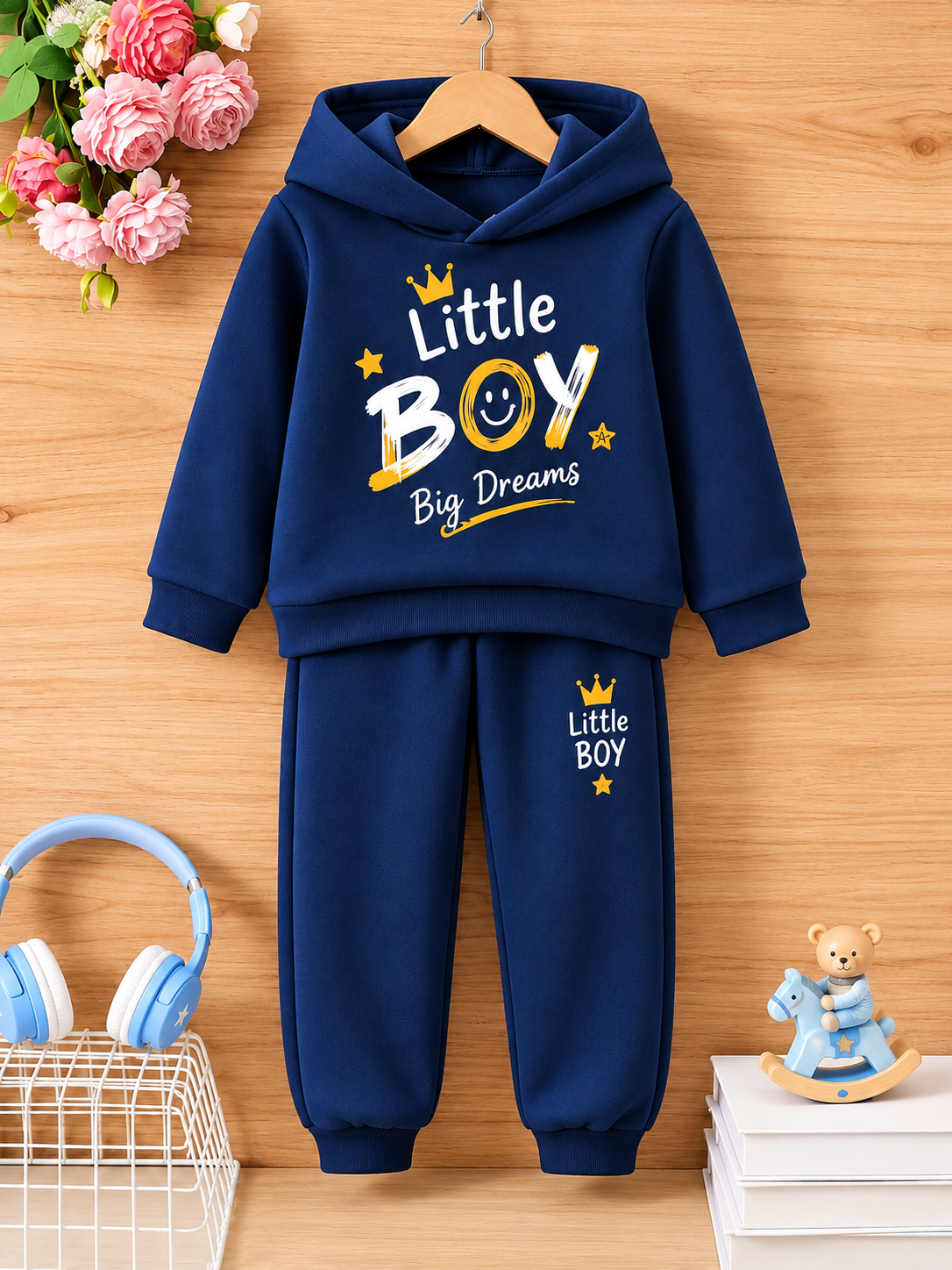 Pink Little Girl Winter Hoddie & Joggers – SL BABY DRESS(1-12yrs)