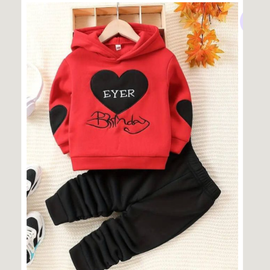 Baby & Kids Winter Printed Joggers & Hoddie Set (3M-8yrs)