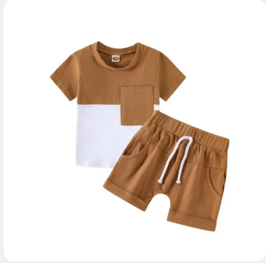 Baby & Kids 2pcs  Printed T-shirt Set (3mths-6yrs)