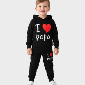 Baby & Kids Winter Printed Joggers & Hoddie Set (3M-8yrs)