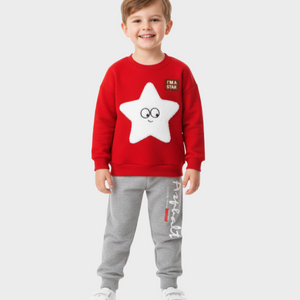 Baby & Kids Winter Printed Joggers & Sweatshirt Set (3M-8yrs)