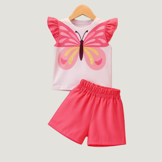 Baby & Kids 2pcs  Printed T-shirt Set (3mths-6yrs)