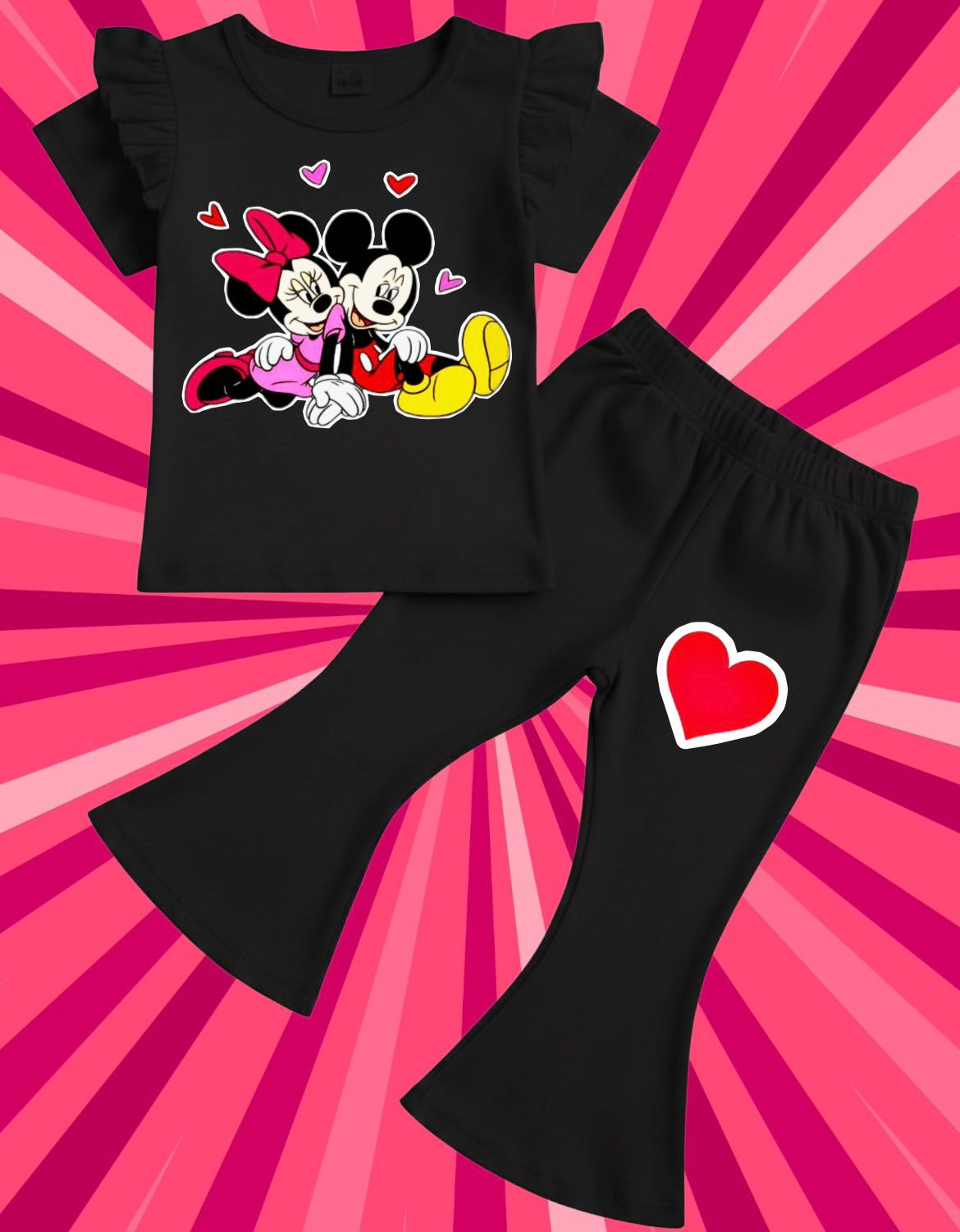 Baby & Kids Printed T-shirt & long Pant  Set (1yrs-7yrs)