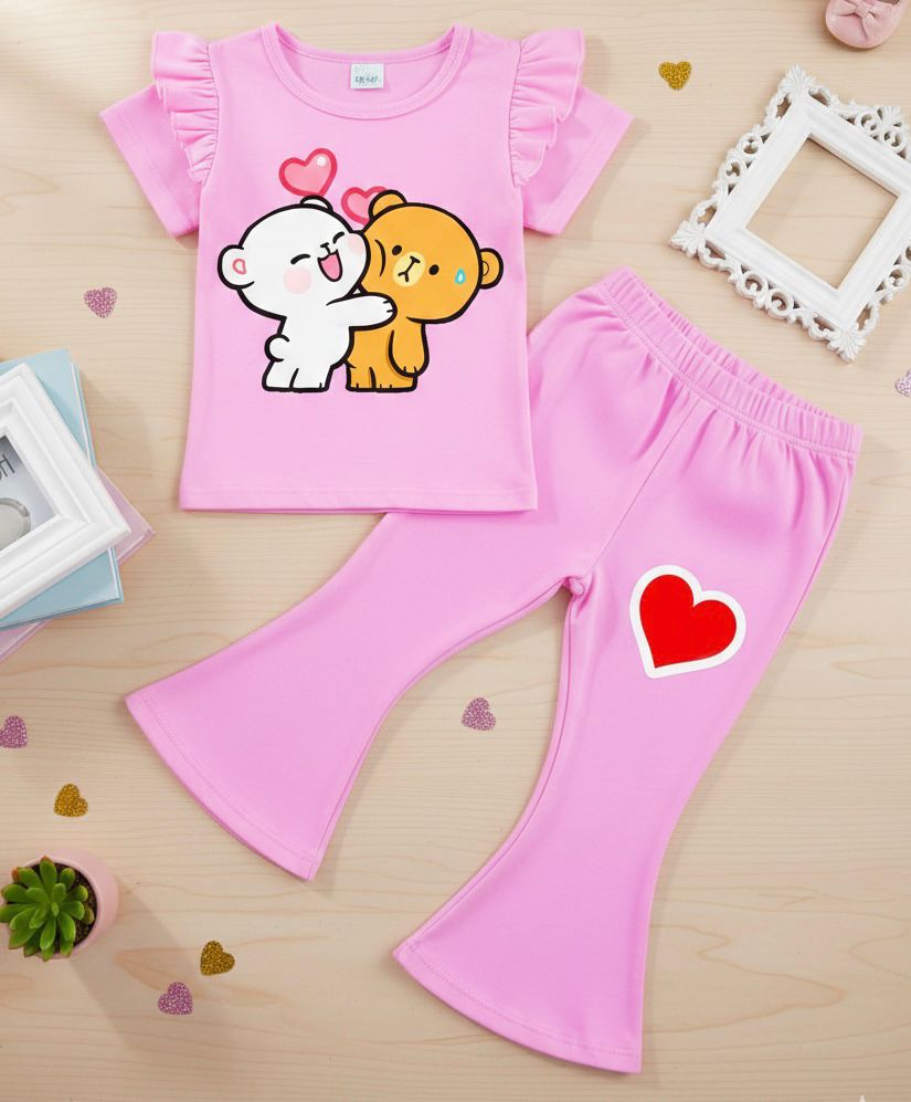 Baby & Kids Printed T-shirt & long Pant  Set (1yrs-7yrs)