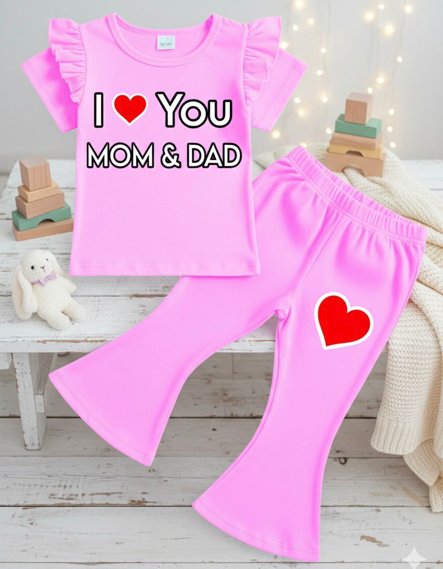 Baby & Kids Printed T-shirt & long Pant  Set (1yrs-7yrs)