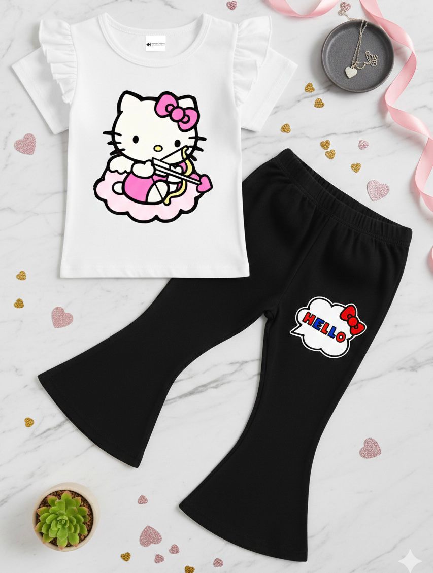 Baby & Kids Printed T-shirt & long Pant  Set (1yrs-7yrs)