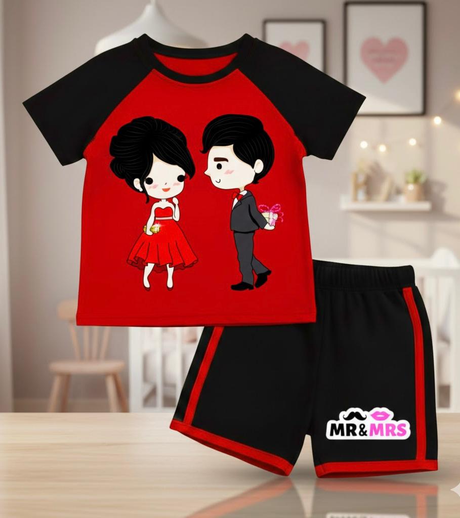 Baby & Kids  Printed T-shirt Set(1yrs-7yrs)
