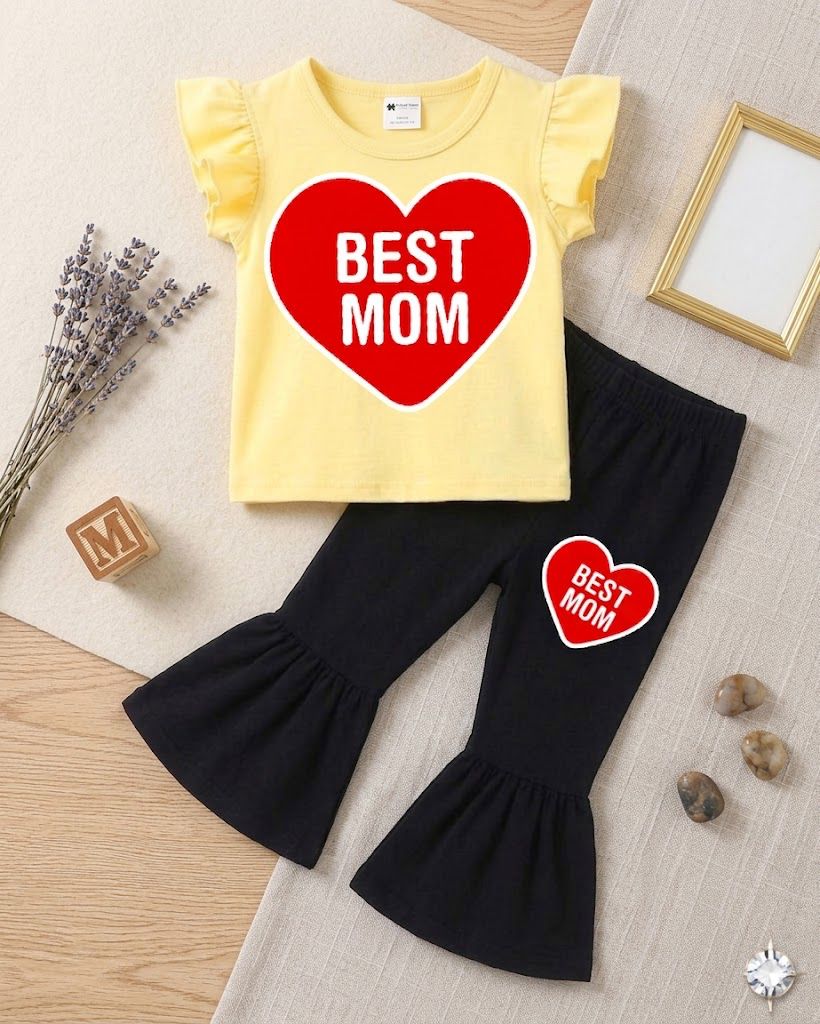 Baby & Kids Printed T-shirt & long Pant  Set (1yrs-7yrs)