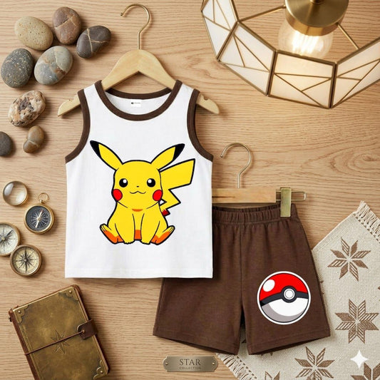Baby & Kids  Printed T-shirt Set(1yrs-7yrs)