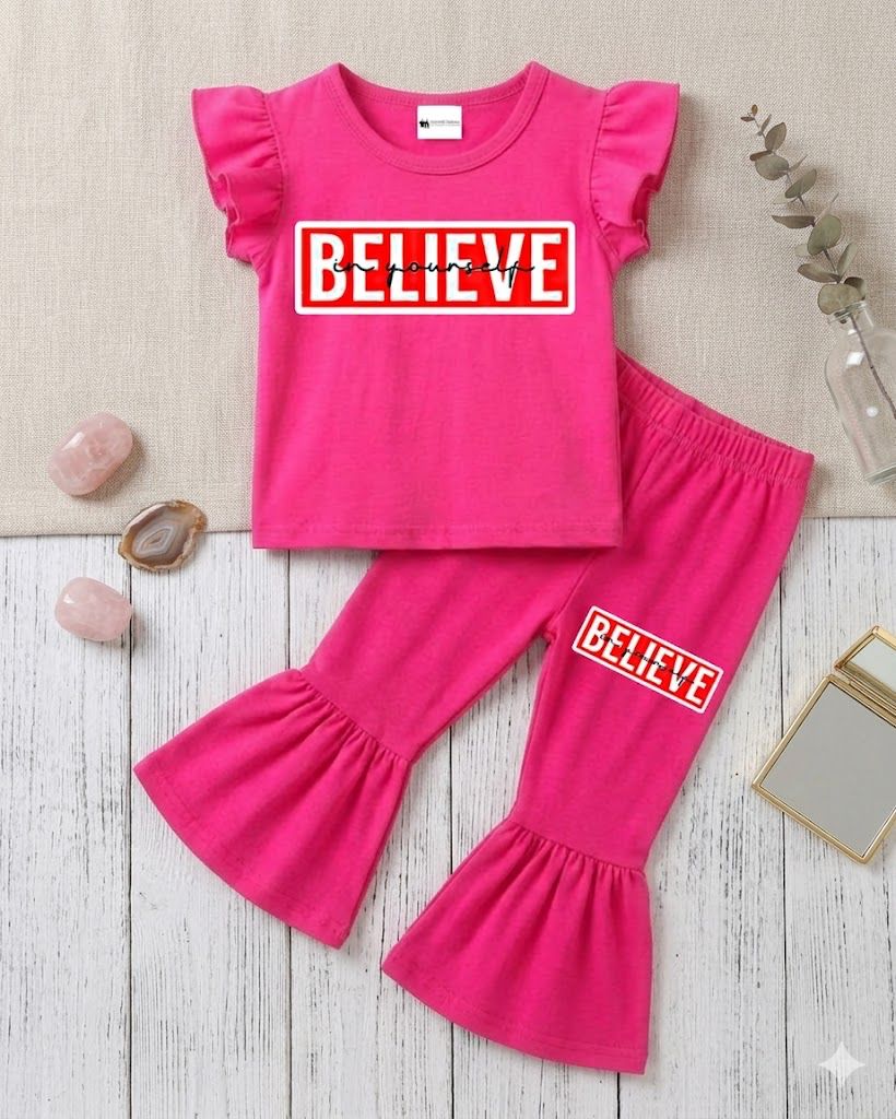Baby & Kids Printed T-shirt & long Pant  Set (1yrs-7yrs) (Copy)