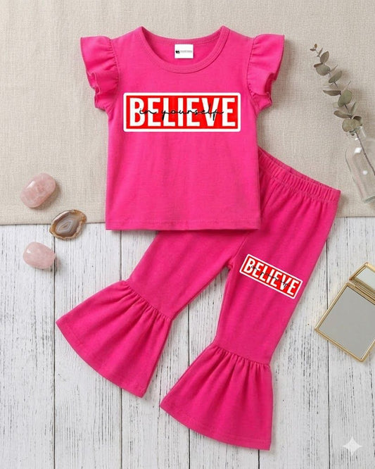 Baby & Kids Printed T-shirt & long Pant  Set (1yrs-7yrs) (Copy)