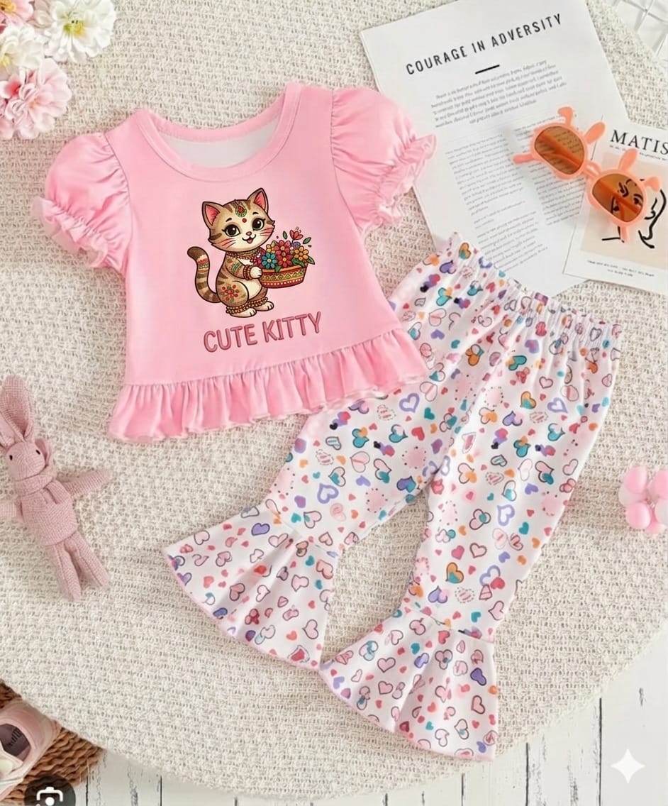 Baby & Kids 2pcs Printed T-shirt & Full Pant (3m-12yrs) (Copy)