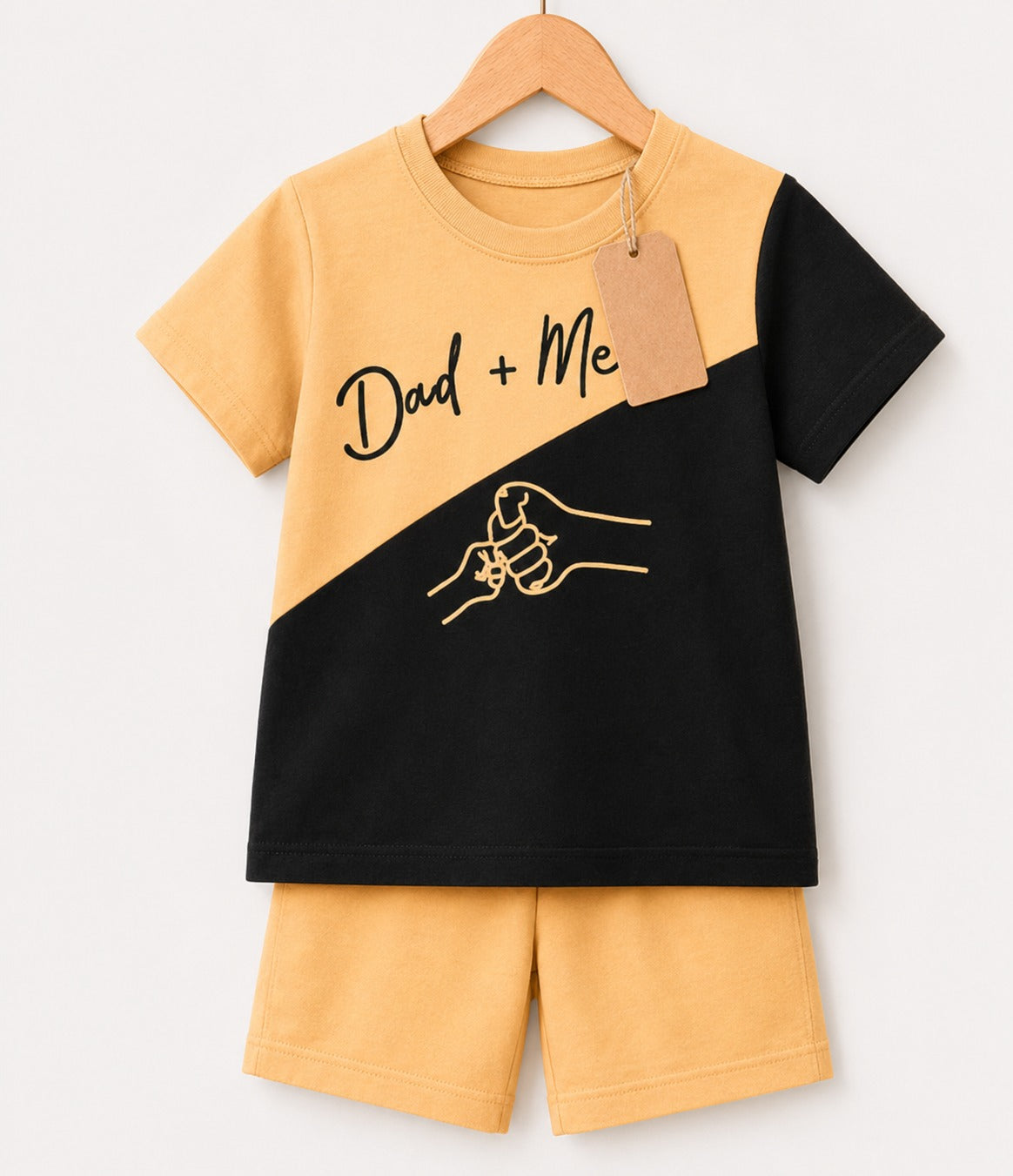 Dad + Me Color Block T-Shirt & Shorts Set (3mths-6yrs)