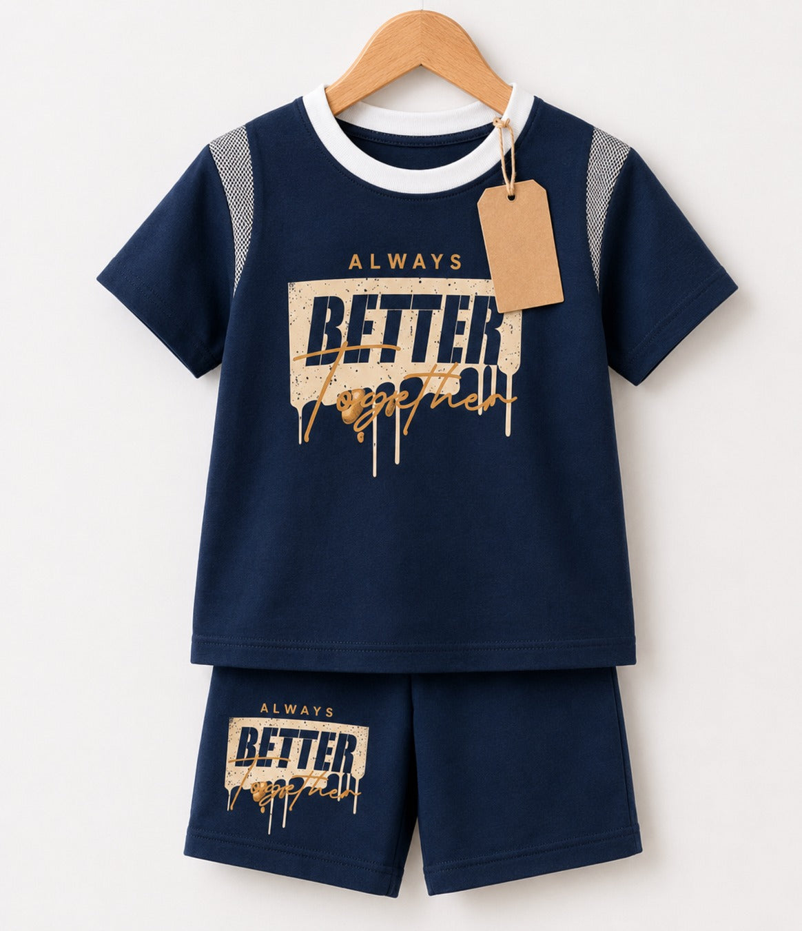 Navy Better T-Shirt & Shorts Set (3mths-6yrs)