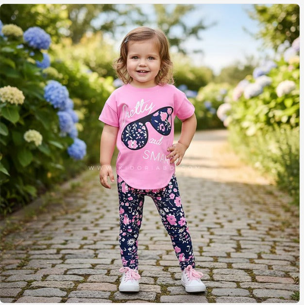 Baby & Kids 2pcs Printed T-shirt & Full Pant (3m-12yrs)