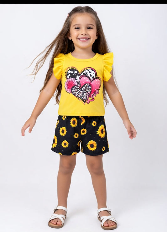 Baby & Kids 2pcs  Printed T-shirt Set (3mths-6yrs)