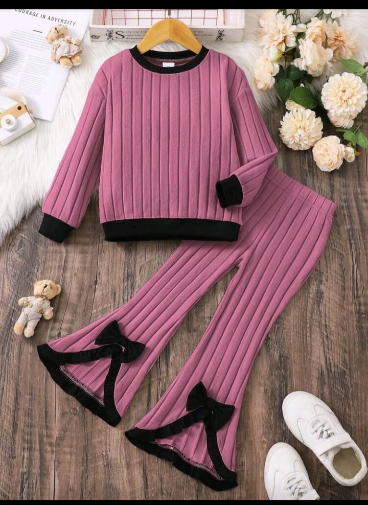 Baby & Kids 2pcs Printed T-shirt & Full Pant (2yrs-12yrs){ with out Shoes }