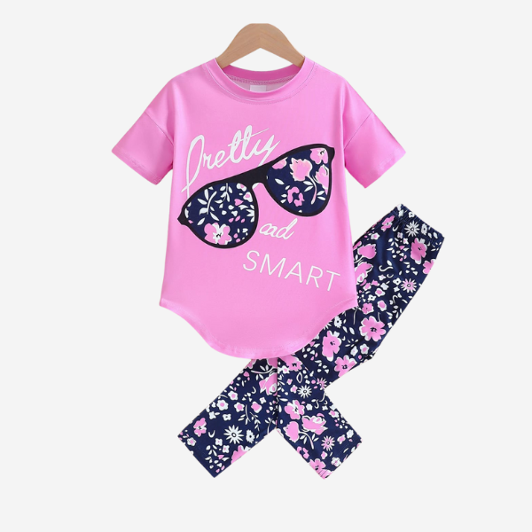 Baby & Kids 2pcs Printed T-shirt & Full Pant (3m-12yrs)
