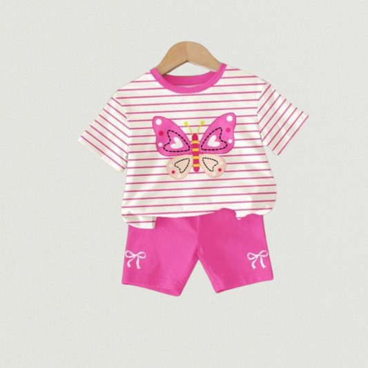 Baby & Kids 2pcs  Printed T-shirt Set (3mths-6yrs)