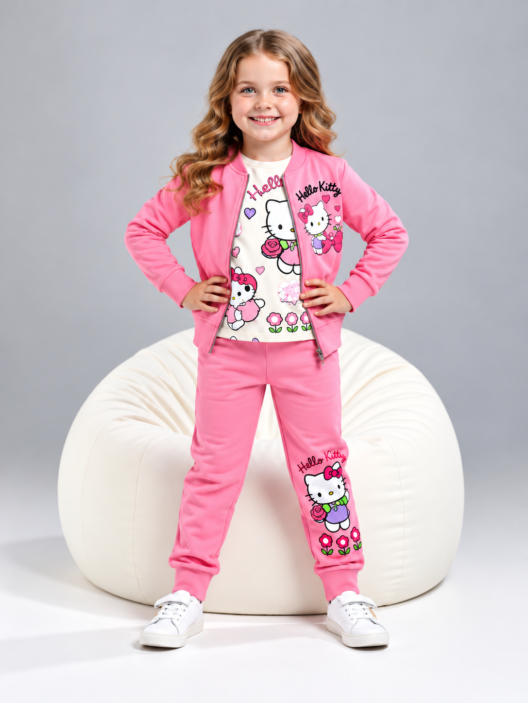 🎀 Hello Kitty Pink Winter Set (2yrs-12yrs) 🎉 BUY 1 SET — DELIVERY FREE! 🚚✨