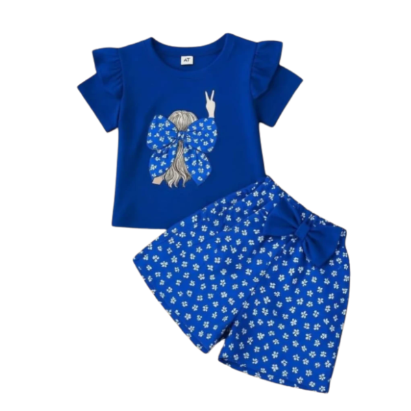 Baby & Kids 2pcs  Printed T-shirt & pant set (3 Months -6yrs)