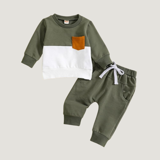 Baby & Kids Winter Printed Joggers & Sweetshrit Set (3M-8yrs)